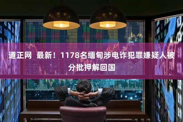 道正网  最新！1178名缅甸涉电诈犯罪嫌疑人被分批押解回国